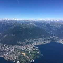 Flugwegposition um 13:47:23: Aufgenommen in der Nähe von Bezirk Locarno, Schweiz in 2648 Meter